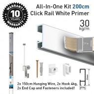 Click Rail White Primer ALL-IN-ONE Kit 200cm