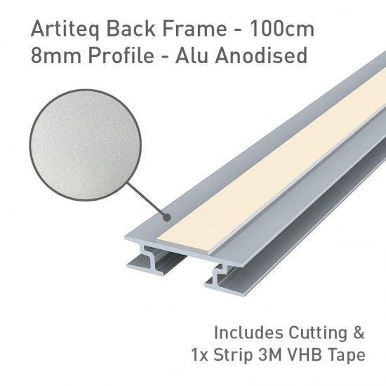 Artiteq Back Frame Profile 8mm Alu Anodised - 100cm