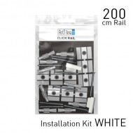Fastener Kit Click Rail 200cm White