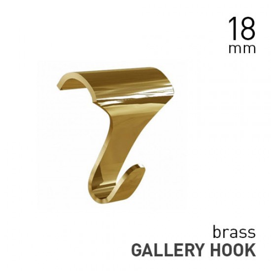 Artiteq Picture Rail Hook Brass