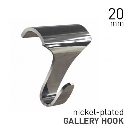 Artiteq Picture Rail Hook Large Nickel-plated