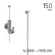 Artiteq Heavy Hook & Slider + Perlon 2mm Set - 150cm