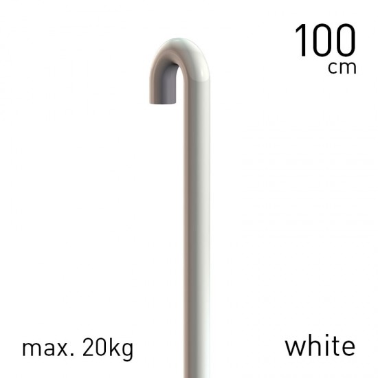 Artiteq 9.4161 Rod Steel 3mm 100 centimetres long and white powder coated 