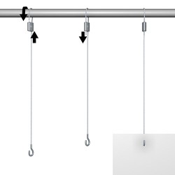 Loop Hanger + Steel Cable with Hook Set