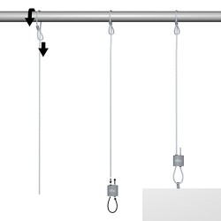 Loop Hanger + Steel Cable with Loop Set
