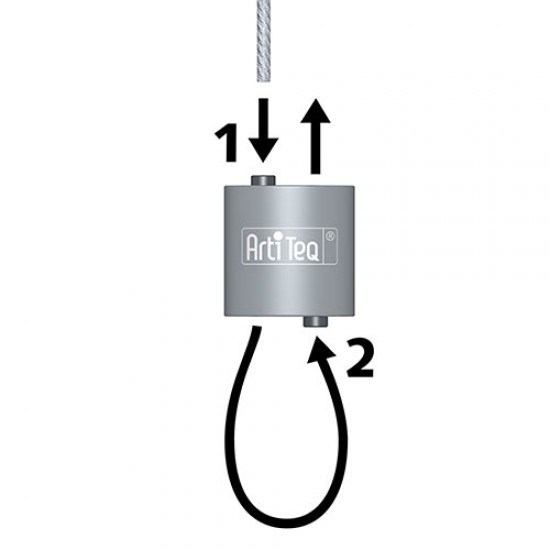 Artiteq Loop Hanger + Steel Cable with Loop Set - 5pcs